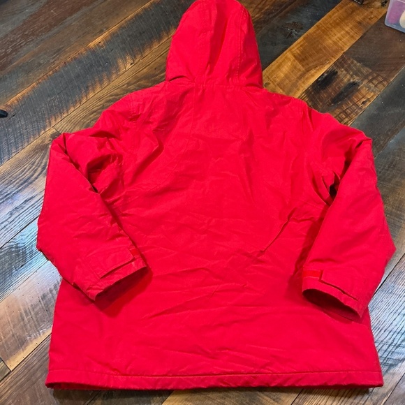 Lands’ End Womens Squall Waterproof Windproof Hooded Jacket Red Size L (14-16) | - Picture 3 of 10